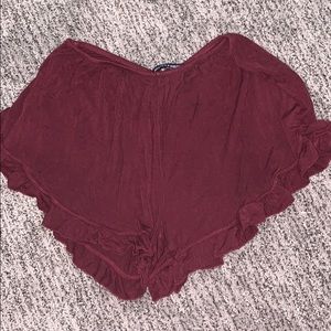 Brandy Melville maroon shorts